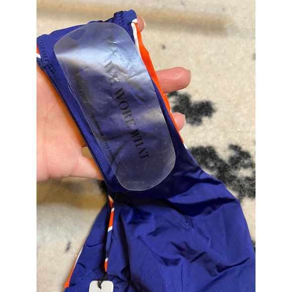 We Wore What x Onia red and blue striped Brooklyn one piece swimsuit, NWT Size S - Picture 7 of 8